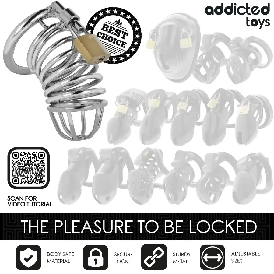 Клетка для пениса ADDICTED TOYS LOCKED Iron Cell 4 см Photo 7
