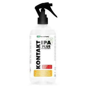 Isopropyl Alcohol solvent AG TermoPasty IPA PLUS 500 ml — high-purity degreasing trigger bottle