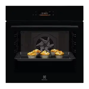 Встраиваемый электрический духовой шкаф Electrolux LOE8F38Z, 60 см, 72 л, пиролитическая очистка, конвекция, гриль, чёрный