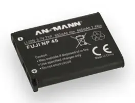 Fotokameras/videokameras akumulators Eneride EN024121 (Ansmann 1400-0036) Li‑Ion 650 mAh, 1 gab., blisters