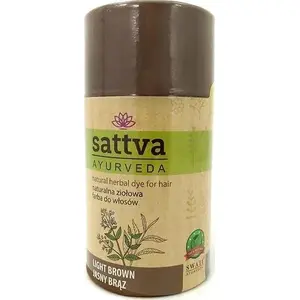 Краска для волос Sattva Ayurveda светло-коричневая 150 г, Sattva