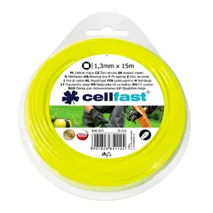Леска для триммера Cellfast 1,3 мм x 15 м квадратного сечения, модель 35-010