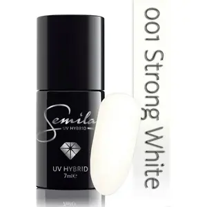 Gel polish SEMILAC Strong White 001, 7 ml