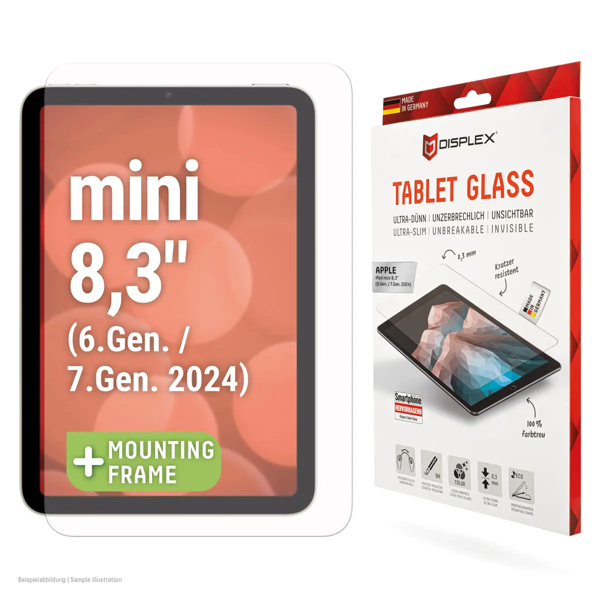 Displex 9H ekrāna aizsargstikls Apple iPad