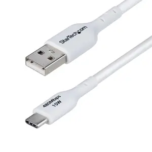 Кабель для зарядки StarTech USB-A — USB-C 3м USB 2.0 3А белый