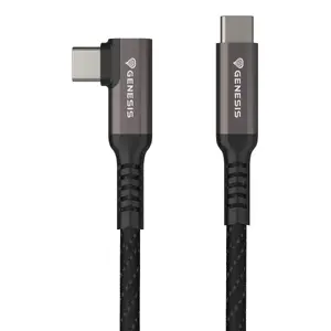 USB kabelis GENESIS NVC-2218 USB 3.2 Gen 2 3m USB C Melns Pelēks