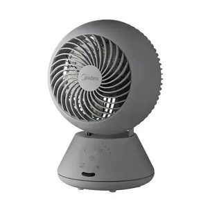 Galda ventilators Midea MFT302R0BPK — 3 ātrumi, oscilācija, tumši pelēks