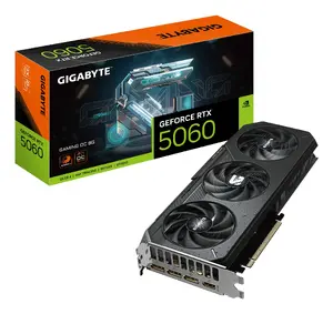 Graphics Card GIGABYTE GeForce RTX 5060 8GB GDDR7 PCIe 5.0, 28000 MHz, 128-bit, WINDFORCE 3X, 3xDP+1xHDMI, 109 W