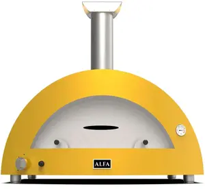 Печь для пиццы Alfa Forni Moderno 5 Pizze Hybrid Fire Yellow FXMD-5P-GGIA-DE – гибридная уличная печь на 5 пицц