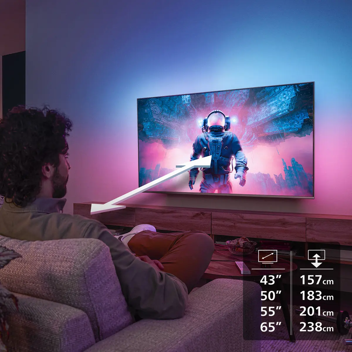 Телевизор Philips 43PUS8500/12 Smart TV 43 дюйма 4K QLED Photo 9