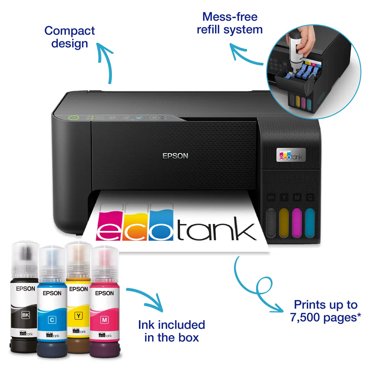 Epson EcoTank ET-2862 Inkjet Printer Photo 7
