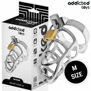 ADDICTED TOYS LOCKED D-242971 metāla dzimumlocekļa sprosts, izmērs M