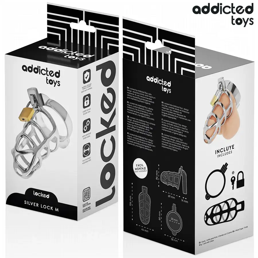 Металлическая клетка ADDICTED TOYS LOCKED D-242971 размер M Photo 6