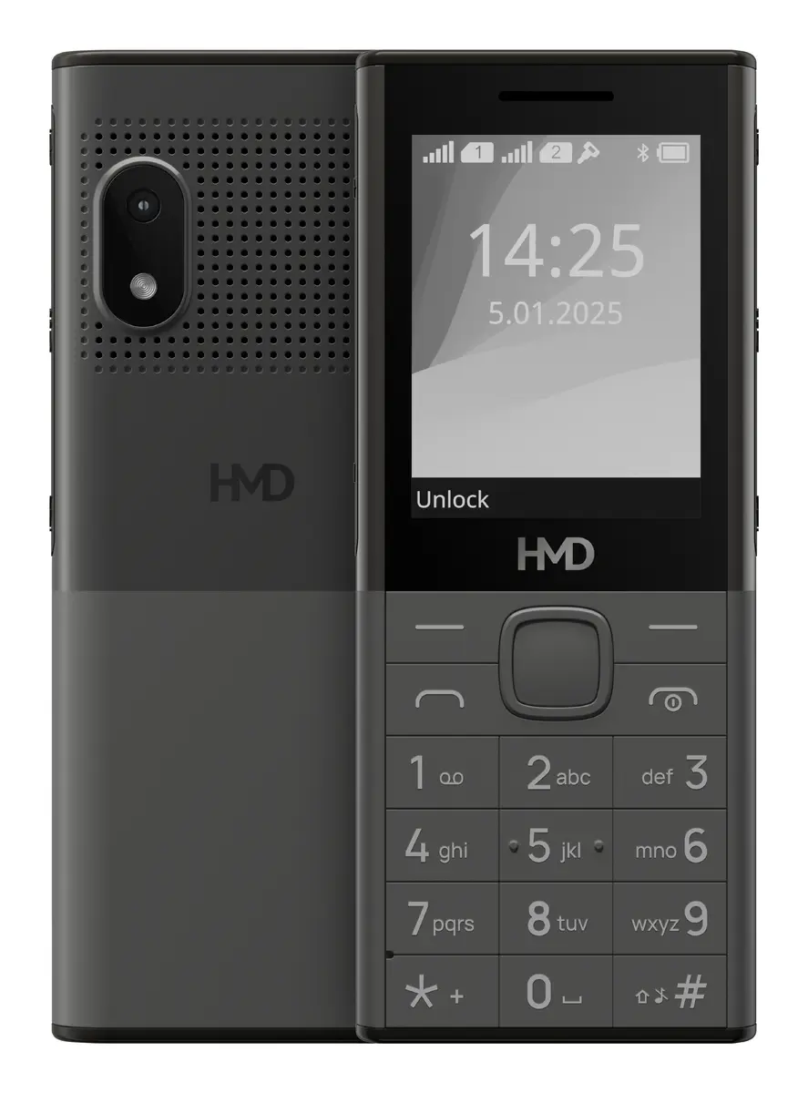 HMD 150 Music Pelēks pogu telefons