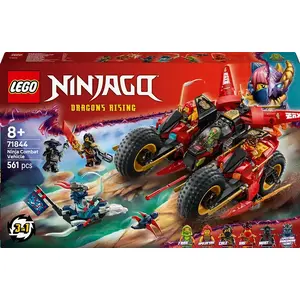 LEGO Ninja Combat Vehicle set 71844 — NINJAGO, 561 pieces, 6 minifigures, movable parts, 140×240×220 mm