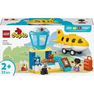 Construction toy LEGO DUPLO 10443 First Airport Visit — airplane, 3 figures, 23 pieces, age 2+