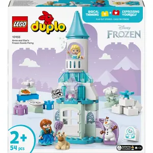 Construction toy LEGO DUPLO 10455 Disney Anna and Elsa's Ice Palace Party — DUPLO set, 54 pieces, 4 minifigures, age 2+