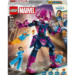 LEGO building set Marvel Super Heroes 76316 — Fantastic Four: Galactus minifigure set, 427 pieces, 4 minifigures, age 9+