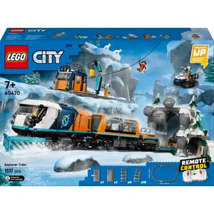 LEGO Arctic Explorer Train 60470 passenger train, City series, 1,517 pieces, 6 minifigures, for ages 7+