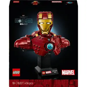 LEGO construction set Marvel Super Heroes Iron Man MK4 3D model, 436 pieces, includes 1 minifigure, for 18+