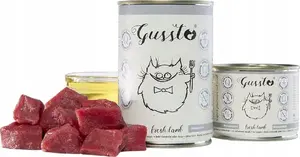 Влажный корм для кошек GUSSTO FRESH LAMB 400 г, пауч с ягнёнком, для взрослых кошек