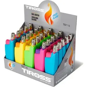 Gas Lighter Refills Tiross TS-718 — Pull-Out Disposable Lighter, Pack of 25