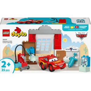 Construction toy LEGO DUPLO 10456 Disney McQueen's Visit to Doc's Workshop — 35 pieces, for ages 2+, large bricks