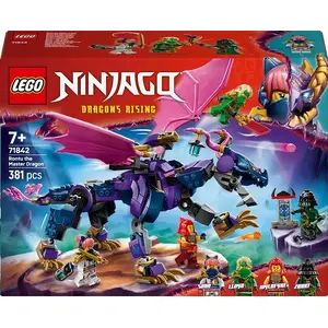 LEGO construction toy NINJAGO 71842 Rontu the Master Dragon — 381 pieces, 4 minifigures, display model 130 mm