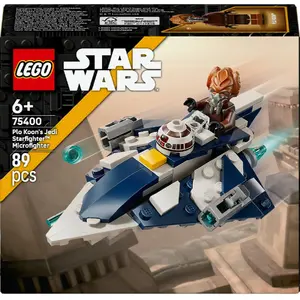 LEGO Microfighter Star Wars Plo Koon's Jedi Starfighter 75400 — 89 pieces, 1 minifigure, age 6+