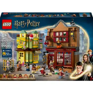 LEGO Harry Potter 76452 Quidditch Supplies Ice Cream Parlour mini‑build set, 795 pieces, 6 minifigures, age 8+