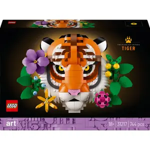 Construction toy LEGO Art Fauna Collection Tiger set 31217 - buildable tiger model