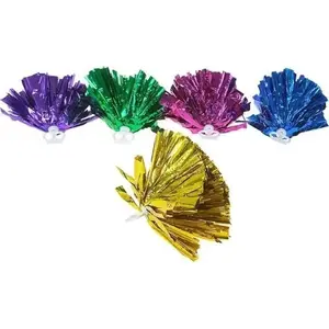 Spīdīgi pomponi cheerleader MIX — TEKA 616080, dažādu krāsu, rokas izmēra