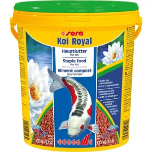 Корм-гранулы sera Koi Royal Large 21 л — основной корм для карпов кои