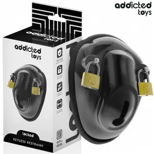 Dzimumlocekļa būris ADDICTED TOYS LOCKED D-242961, 11,5 cm bezatslēgas ierobežotājs, gluda cauruļveida konstrukcija