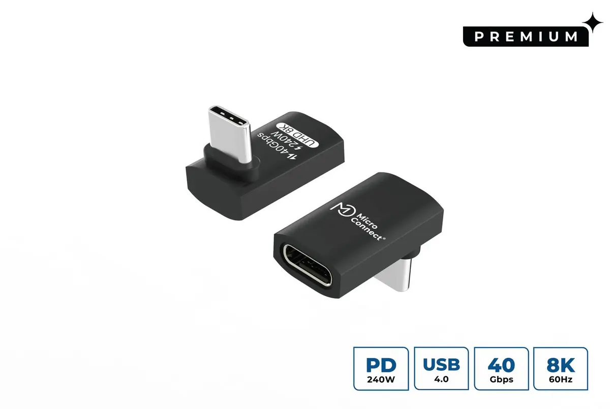 MicroConnect USB4 Gen 3x2 USB-C Adapters