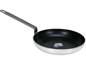 Yato YG-00132 Round All-Purpose Frying Pan, 28 cm, Black Stainless Steel