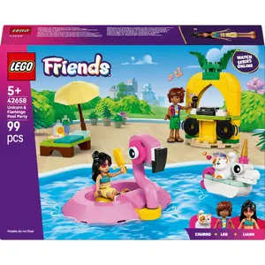 LEGO Friends Вечеринка в бассейне с единорогом и фламинго (42658)