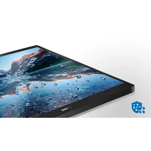 Monitor front surface meets IP65 for water & dust resistance