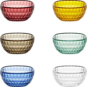 Serving Cups Guzzini VANITY set of 6, assorted colors, 12 cm
