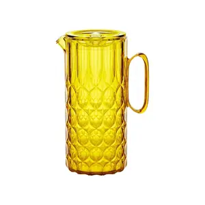 Pitcher with Lid Guzzini VANITY – Saffron yellow, tableware carafe for serving beverages
