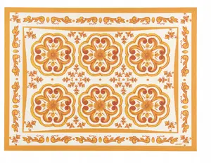 Placemat Guzzini BLUES Amber 127901151 – PVC round placemat, amber color