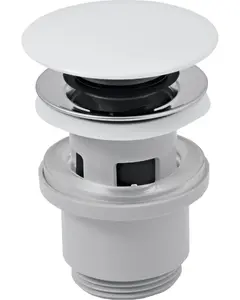 Bath click-clack pop-up waste FERRO S288PPC 5/4" large white