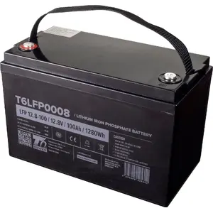 LiFePO4 akumulators t6 power T6LFP0008 12,8 V 100 Ah ar Bluetooth uzraudzību