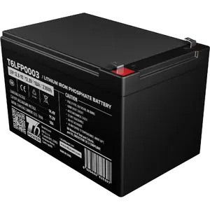 Rechargeable LiFePO4 Battery t6 power T6LFP0003 12.8V 18Ah, UPS and backup power