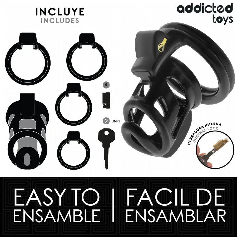 Клетка для целомудрия ADDICTED TOYS LOCKED 8,5 см Photo 4
