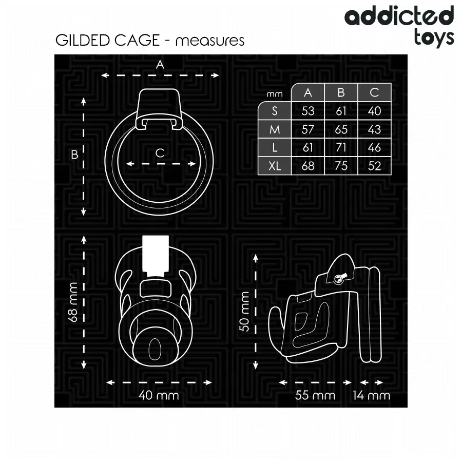 Клетка для целомудрия ADDICTED TOYS LOCKED 8,5 см Photo 5