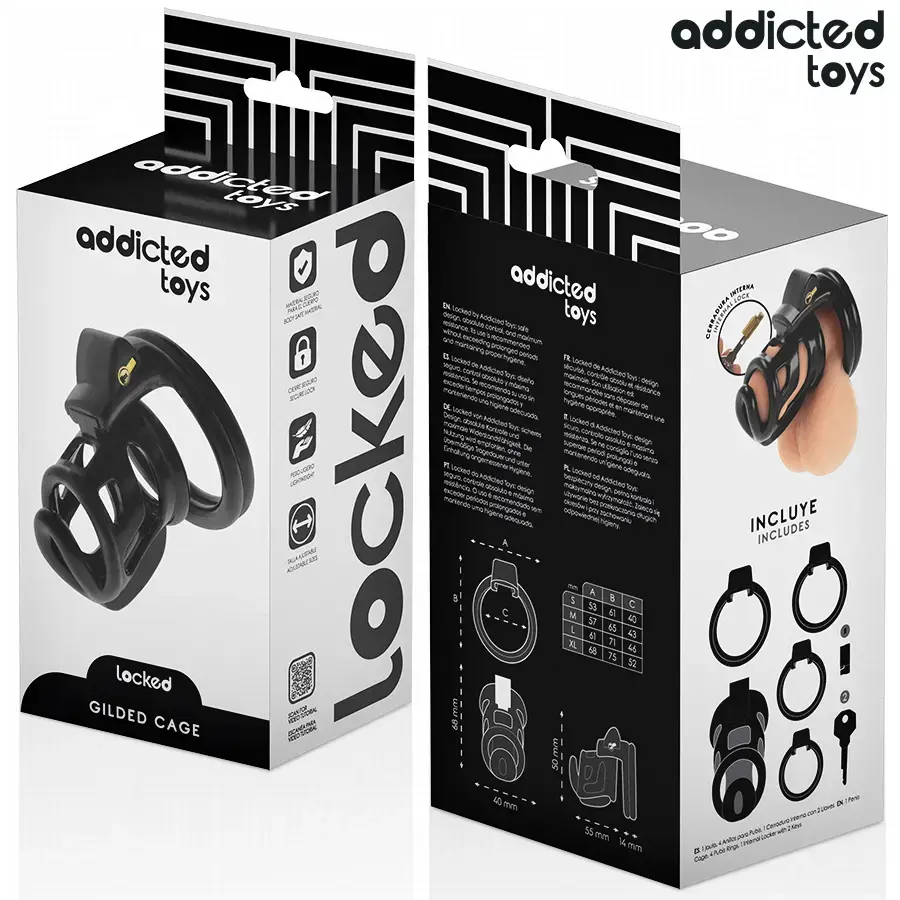 Клетка для целомудрия ADDICTED TOYS LOCKED 8,5 см Photo 6
