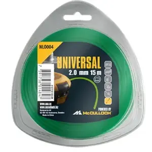 Nylon Trimmer Line McCulloch NLO004 15 m — compatible with TRIMMAC T26 CS B26 PS