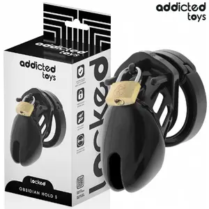Dzimumlocekļa kamera ADDICTED TOYS LOCKED D-242965 Izmērs S Obsidian Hold — maza silikona/ABS ierīce