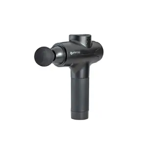 Handheld percussive pistol massager ORO-MED ORO-GUN PRO black — 12V battery, 20W, 20 intensity levels, LCD, 1200–2600 RPM